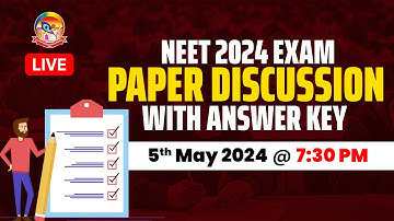 NEET 2024 Paper Analysis | NEET 2024 Question Paper Solutions with Answer Key & NEET Expected Cutoff