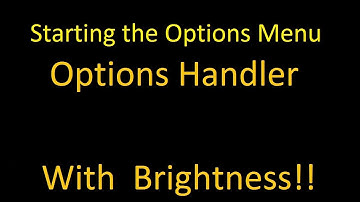 Options Menu  Part 1  Menu Handler UE4 Tutorial
