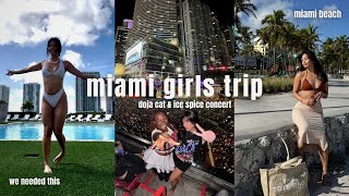 Miami Florida Travel Vlog 2023  GIRLS TRIP | Doja Cat concert, pool/beach days, nights out, etc.