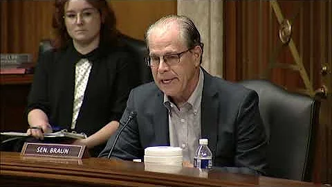 Sen. Braun questions FDA Commissioner Califf during hearing