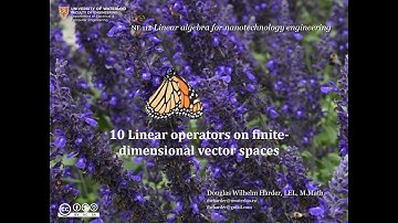 10 Linear operators on finite dimensional vector spaces