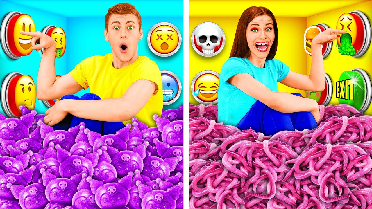 1000 Загадочных Кнопок и Только Одна Тебя Спасет | Удивительные Лайфхаки и Хитрости TeenChallenge