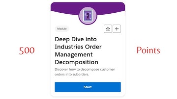 Deep Dive into Industries Order Management Decomposition Trailhead || Trailhead Salesforce