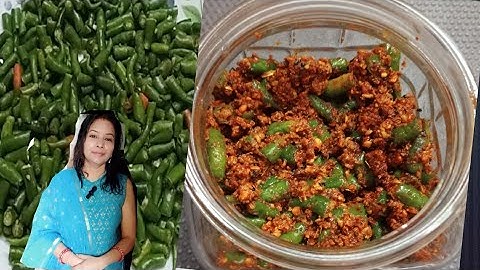 10 मिनट में तैयार होने वाला हरी मिर्च का अचार स्वाद ऐसा की भूला न पाये | Instant Hari Mirch Ka Achar