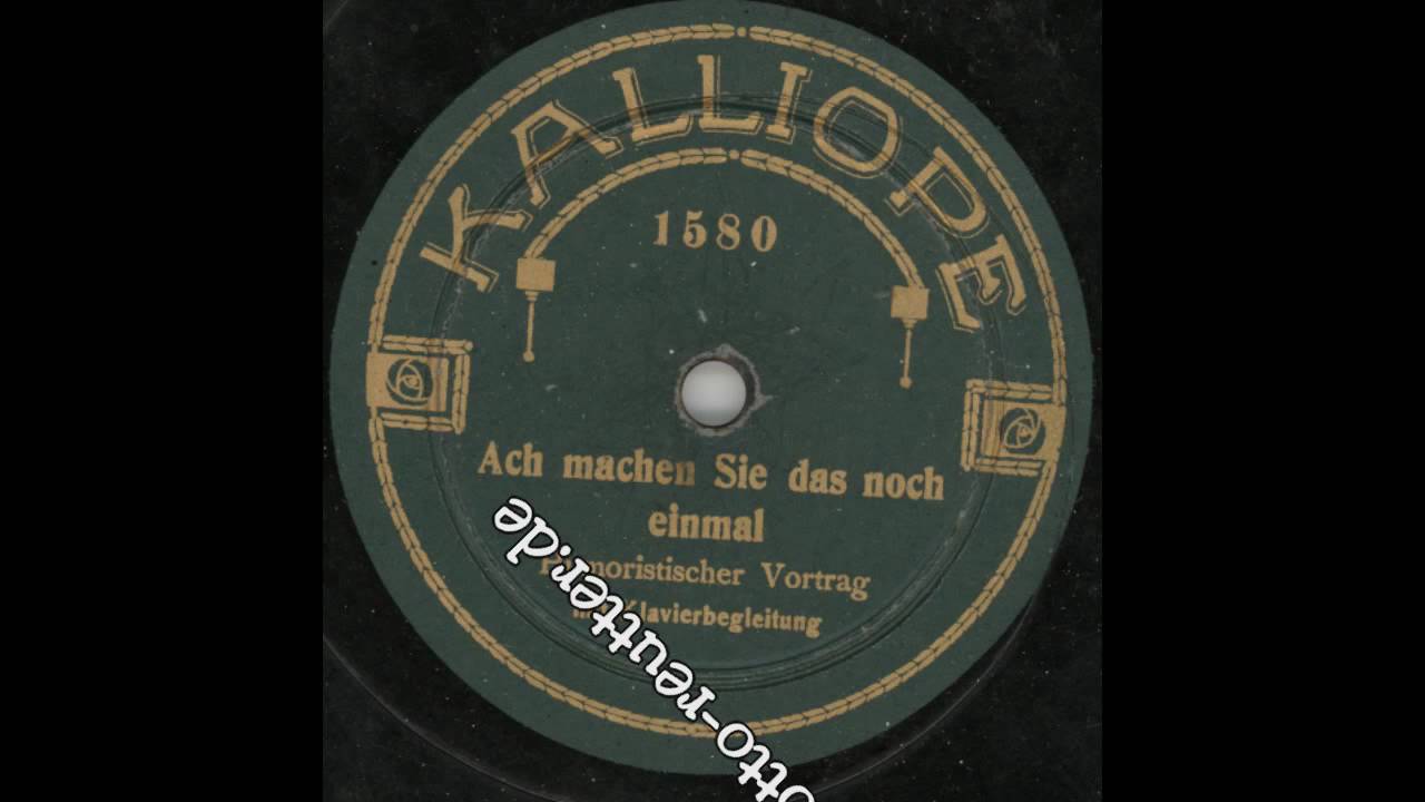 Ach machen Sie das noch einmal