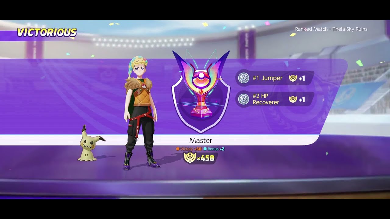 PLAYING and WINNING with a REALCOMFEYBOT - Pokémon Unite(Master rank).