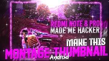 Make This Amazing Pubg Mobile Montage Thumbnail | How to make thumbnail like Madmax