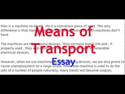 Transport speech in english image