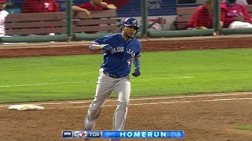 TOR@PHI: Encarnacion pads lead with solo home run