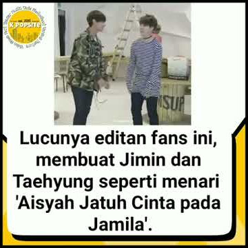 BTS DANCE TIKTOK 'AISYAH JATUH CINTA PADA JAMILA' BTS V AND JIMIN DANCE PARODY