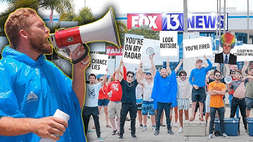 Protesting at the News Station When the Weather is Wrong