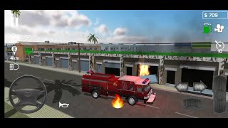 Fire Engine Simulator-Game Pemadam Kebakaran-Android Gameplay | Permainan Mobil Pemadam Kebakaran screenshot 4