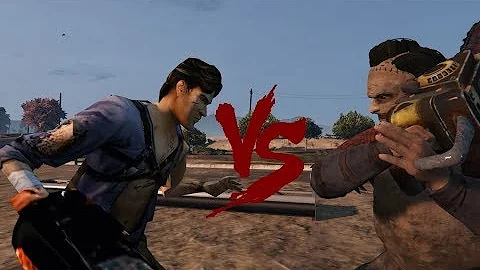 Ash Williams VS Leatherface - Death Battle (GTA 5)