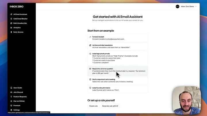 Inbox Zero Demo for YC application