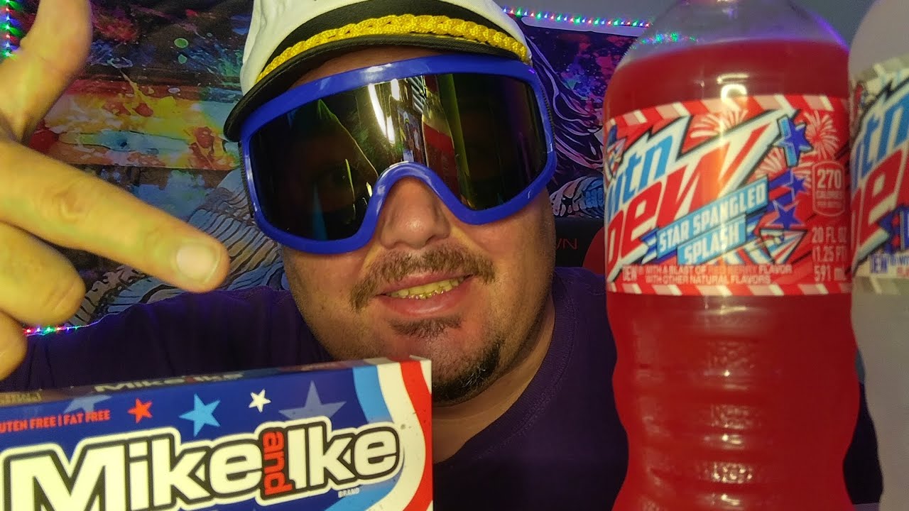 *NEW* MOUNTAIN DEW & MIKE AND IKE 4TH OF JULY REVIEW!