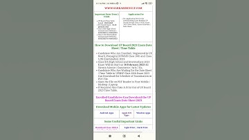 UPMSP UP Board High School and Intermediate Exam Date Sheet / Time Table 2023#👍