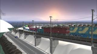新VRM3★雪景色レイアウト65 完成26　貨物見張線追加　EF8137
