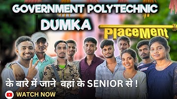 Government Polytechnic Dumka|| GP dumka college review|| placement|| class|| exam centre