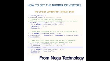 Unique visitors counter using PHP
