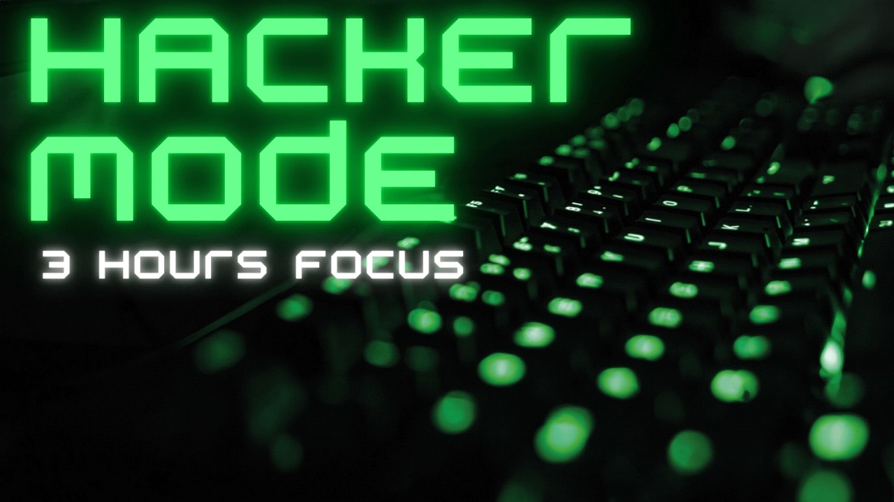 HACKER MODE: Dark Synthwave Coding Music | 3 HOURS Deep Work Mix - YouTube