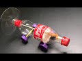 Diy rubber band powered toy car coca cola bottle super easy and fun