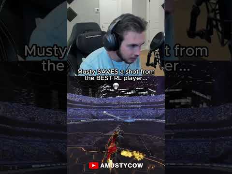 His Reaction was Crazy 😂😂  #musty #rocketleague #rlchamp #gaming #rlcompetitivo #rl @amustycow