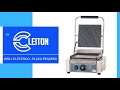 Vídeo: Grill Industrial Eléctrico de 30 cm Sobremesa con Superficie Inferior Lisa ®Cleiton