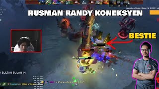 RUSMAN X RANDY KONEKSYEN | TAPI KOK BESTIENYA MALAH MATI WKWKWK | Rusman Dota2 Clips