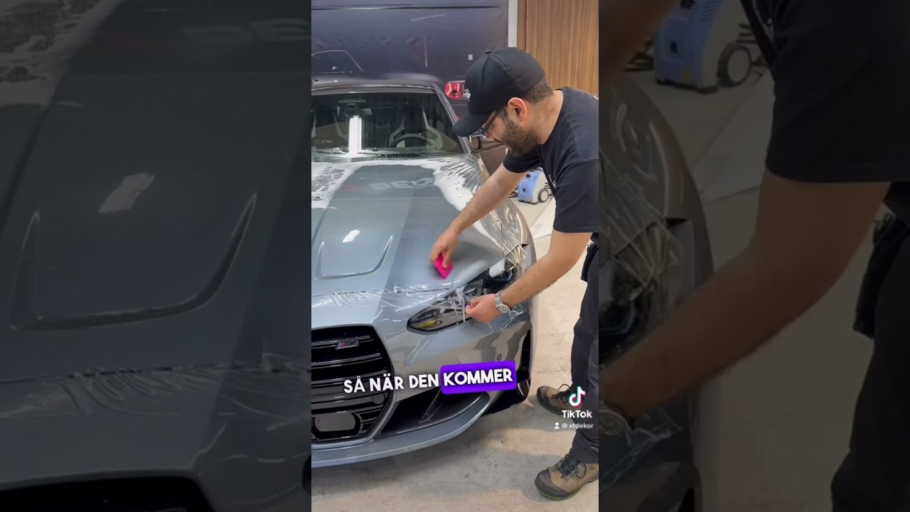 BMW m3 2023 foliering innan bankörning