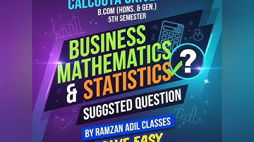 B.com(H+G), 5th semester | Business Maths and Statistics | chapter - correlation and regression 