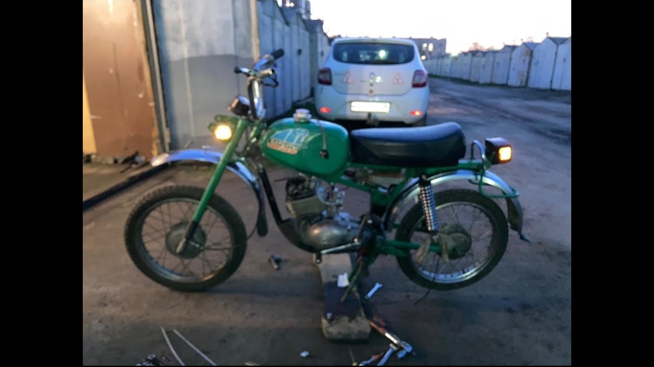 Карпаты Спорт с двигателем Минск М1М. Карбюратор PWK (ПВК) 26. Первый ...