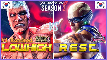 Tekken 8 (Ver2.02) ▰ LOWHIGH (#1 Ranked Bryan) Vs REST (Raven) ▰ T8 High Level Gameplay