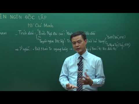 Video Tuyên ngôn độc lập (Hồ Chí Minh) (P2) - Lớp 12 - Thầy... - youtube