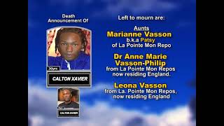 Calton Xavier ~ Long Obituary