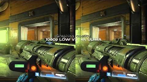 DOOM 2016 – 1080p low VS 4K ultra - QUALITY TEST COMPARISON – PC GAMEPLAY /WINDOWS 10/