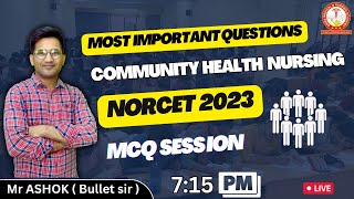 Community Health Nursing Most Important Questions Norcet 2023 Aiims By Ashok Sir 7 15 Pm