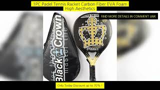 Professional Padel Tennis Racket, Soft Face Carbon Fiber, Eva Memory Paddle, screenshot 4