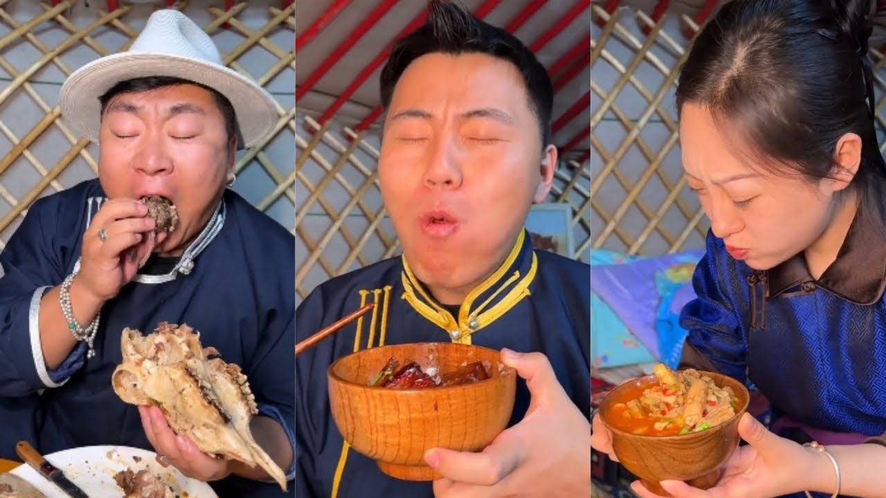 Монгольская пастбищная кухня и пастушеская жизнь Бату! Коллекция 8 #монголия #еда #кулинария #вкусно