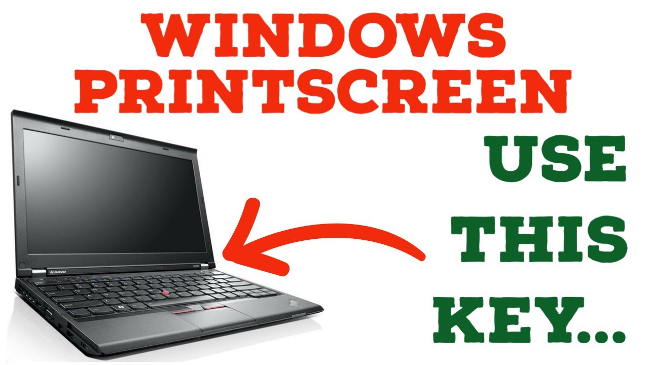 ensom Effektiv Havslug How to Print Screen (Screenshot) on a Windows Laptop - YouTube