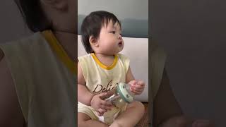 Baby playing with stacking ring#shorts#stackingring#viral