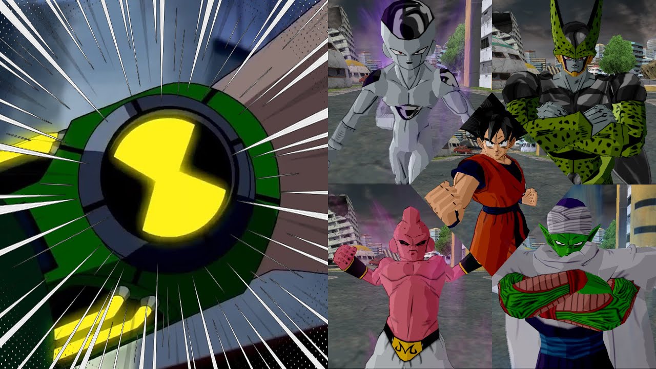 Ben Tennyson transforms into DBZ aliens 【Ben 10 × DBZ BT3 PS2 Mod