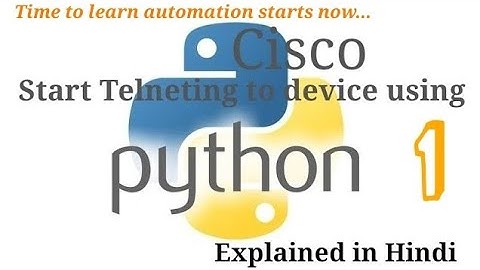 Python for Network automation with GNS3(Part-1)- Learn telnet through Python in Hindi