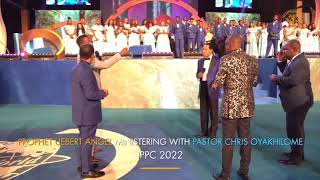 Watch the moment Pastor hris Oyakhilome invited His son Prophet Eubert Angel to prophesy 