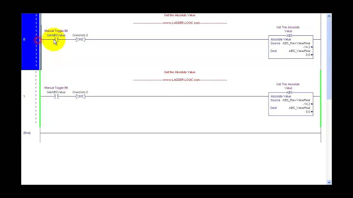 ABS Ladder Logic Instruction example