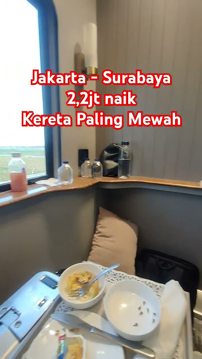 2,2jt Jakarta Surabaya Kereta Paling Mewah #naikkeretaapi #train #luxury #jakarta #surabaya #trip