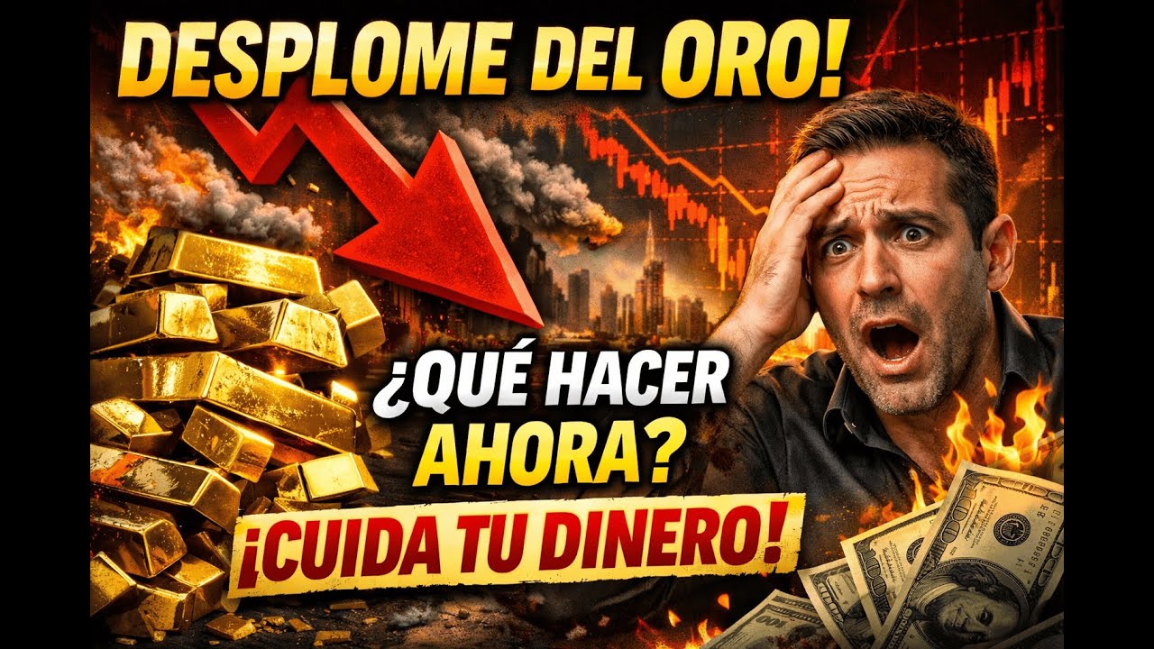 El MAYOR DESPLOME del ORO EN AÑOS: QUÉ HACER AHORA CON TU DINERO