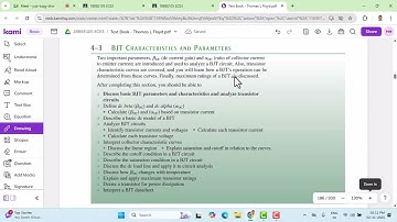 1BBEE105/205: BJT Characteristics and Parameters