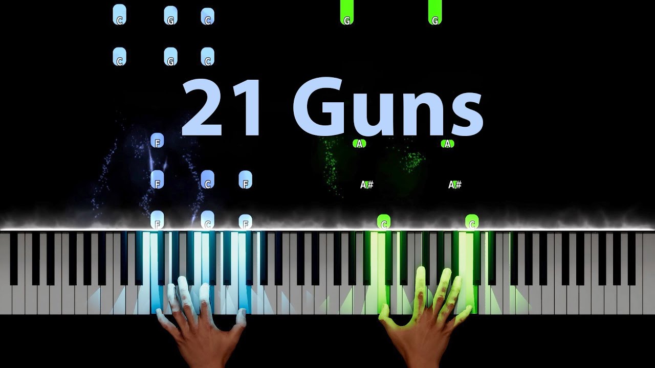 Green Day - 21 Guns Piano Tutorial