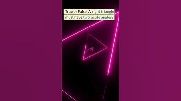 Can a Right Triangle Also Be Obtuse? #trivia #math #medium #shorts