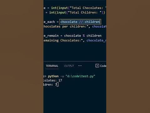 Python Challenge: Candy Distribution Problem #shorts 😮😮 - YouTube